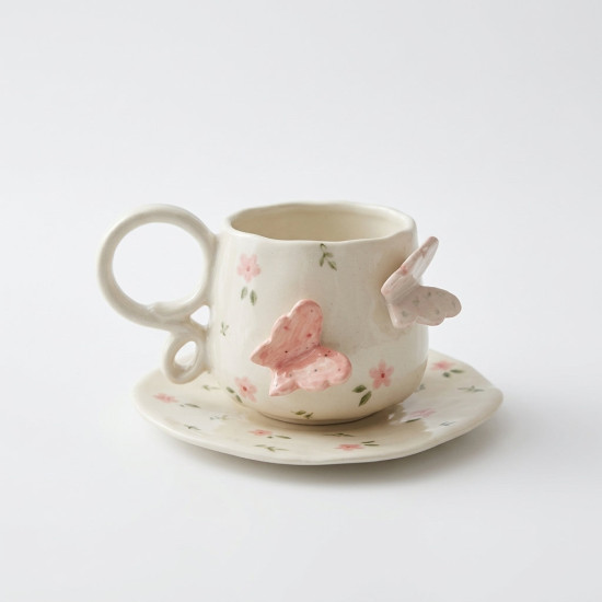 Porcelain Mug & Saucer